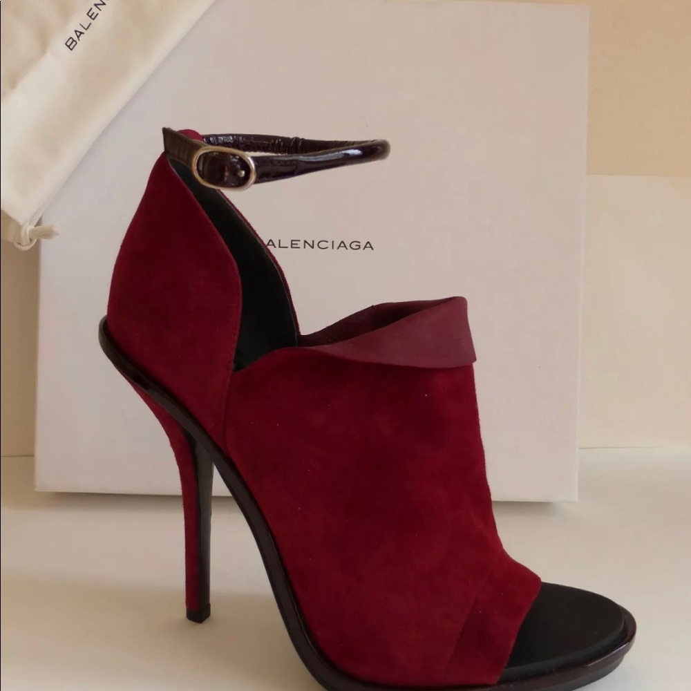 NIB BALENCIAGA Glove Wedge SHOES/Sandal 38.5 Italy - Picture 1 of 8